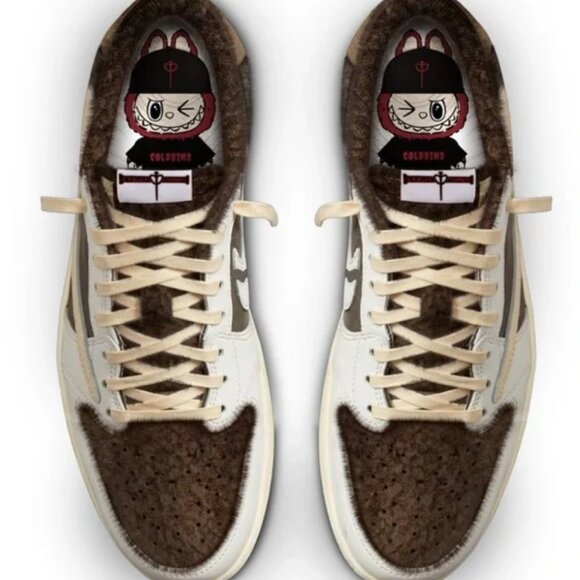 Cold Sins JACK THE RIPPER X LABUBU CUSTOMS Travis Scott Sneakers MEN'S SIZE 11 - Picture 5 of 7